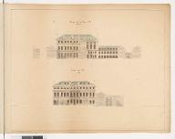 Imprimerie royale . Coupe sur la ligne CD / Coupe sur EF