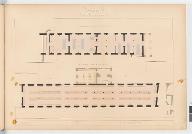 Bâtiment B plan du rez-de-chaussée. [Imprimerie royale 1841]