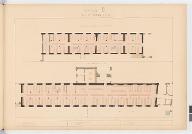 Bâtiment B plan du premier étage. [Imprimerie royale 1841]