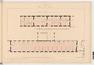 Bâtiment B plan du deuxième étage. [Imprimerie royale 1841]