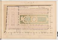 Galerie D bis, bâtiments D, E, F, G et H, plan du rez-de-chaussée. [Imprimerie royale 1841]