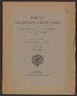 Corpus inscriptionum semiticarum ab academia inscriptionum et litterarum humanorium conditum atque digestum [2/2]