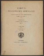 Corpus inscriptionum semiticarum ab academia inscriptionum et litterarum humanorium conditum atque digestum [3/4]