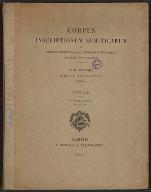 Corpus inscriptionum semiticarum ab academia inscriptionum et litterarum humanorium conditum atque digestum. [3/3]