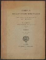 Corpus inscriptionum semiticarum ab academia inscriptionum et litterarum humanorium conditum atque digestum [2/4]