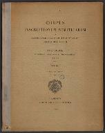 Corpus inscriptionum semiticarum ab academia inscriptionum et litterarum humanorium conditum atque digestum [3/4]