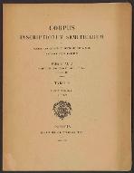 Corpus inscriptionum semiticarum ab academia inscriptionum et litterarum humanorium conditum atque digestum