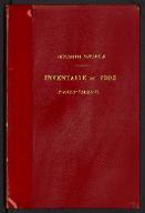 Imprimerie nationale. Inventaire de 1903. Procès-verbaux.