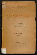 Leçons pratiques de sténographie