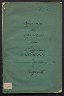 Spécimen des caractères fondus à l'imprimerie catholique des missionnaires de la Compagnie de Jésus à Beyrouth