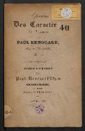 Épreuves des caractères de l'imprimerie de Paul Renouard, rue de l'Hirondelle, n° 22