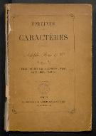 Épreuves de caractères [Adolphe] René & cie