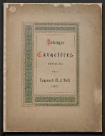 Catalogue des caractères non latins employés à l'imprimerie E. J. Brill