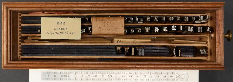 Poinçons typographiques : London corps 24