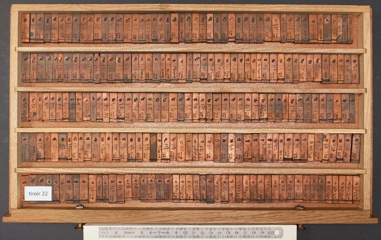 Tiroir de matrices : arabe d'Avicenne corps 17