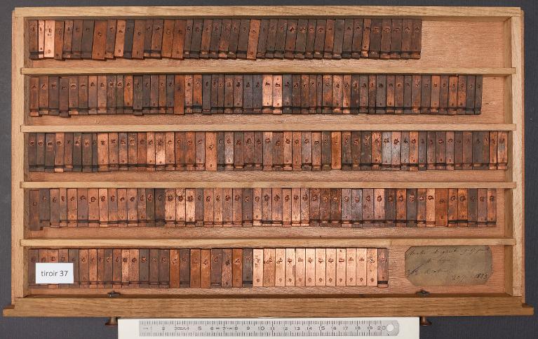 Tiroir de matrices : arabe maghrébin corps 17