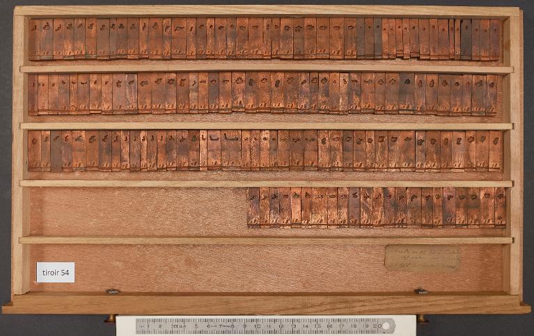 Tiroir de matrices : arabe d'Euclide corps 22