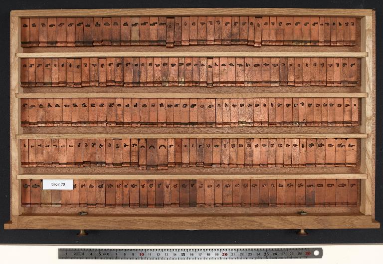 Tiroir de matrices : canara et télougou corps 9