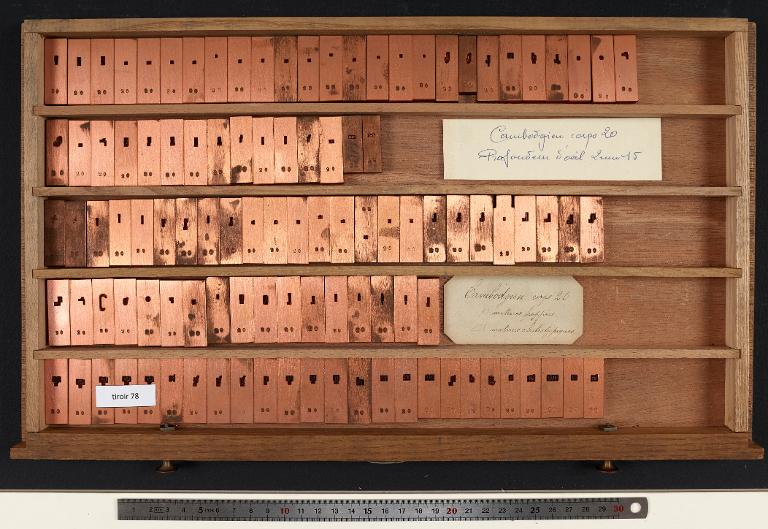 Tiroir de matrices : khmer jrien corps 20