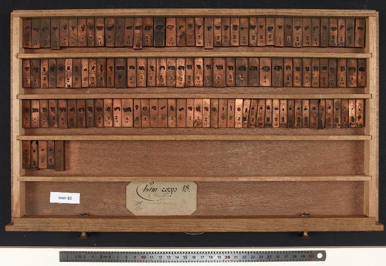 Tiroir de matrices : čam corps 18