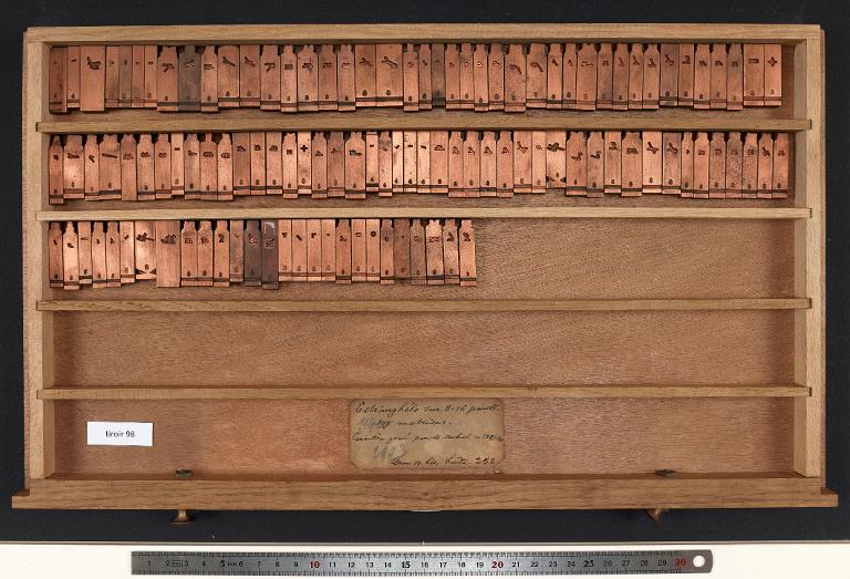 Tiroir de matrices : estrangélo corps 16