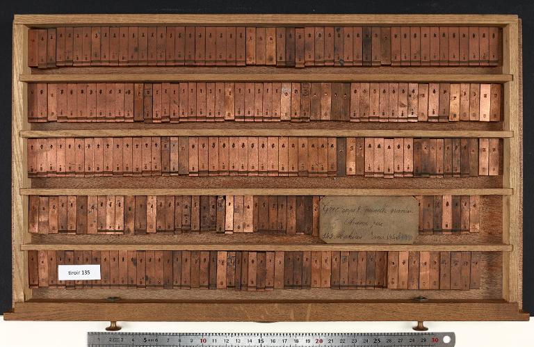 Tiroir de matrices : grec corps 8