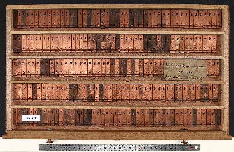 Tiroir de matrices : grec corps 13