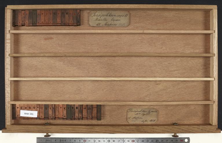 Tiroir de matrices : persépolitain
