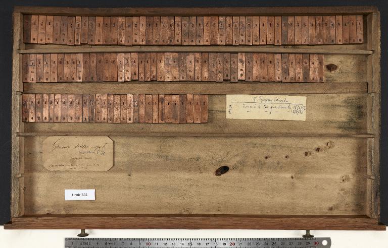 Tiroir de matrices : grasse étroite corps 8
