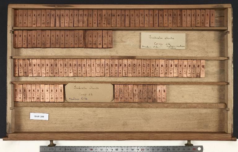 Tiroir de matrices : étroite , initiale