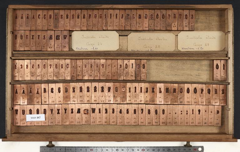 Tiroir de matrices : étroite , initiale