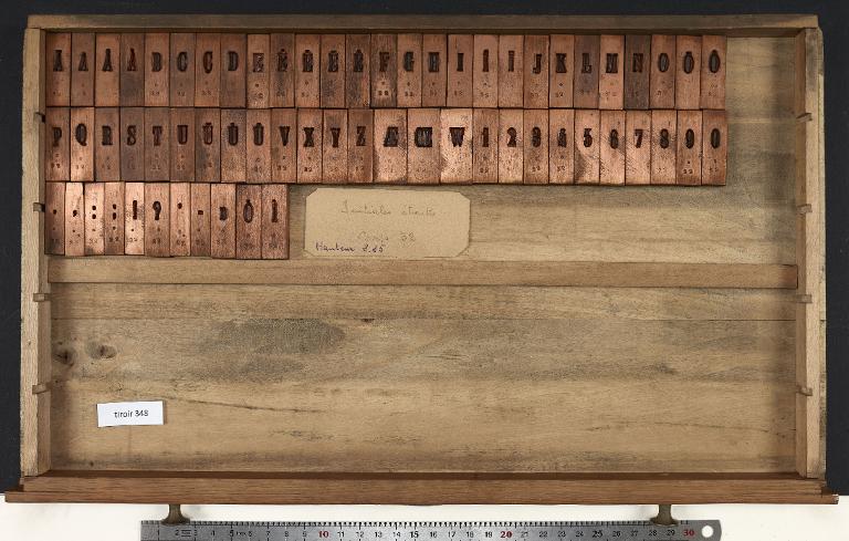 Tiroir de matrices : étroite corps 32 , initiale