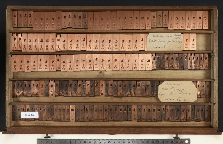 Tiroir de matrices : Grandjean corps 18