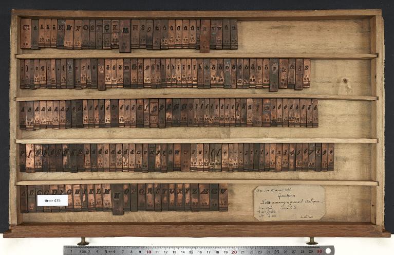Tiroir de matrices : Grandjean