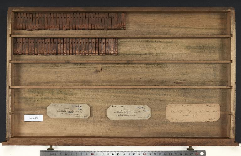Tiroir de matrices : Grandjean , initiale