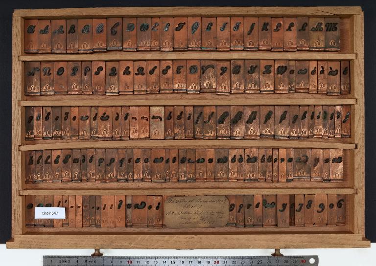 Tiroir de matrices : bâtarde et coulée corps 38
