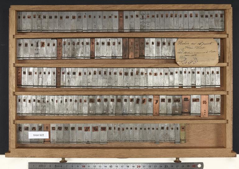 Tiroir de matrices : ronde corps 16
