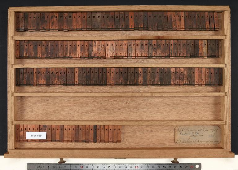 Tiroir de matrices : Jacquemin corps 9