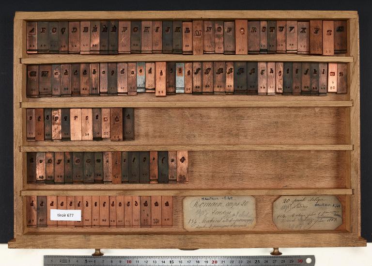 Tiroir de matrices : London corps 20