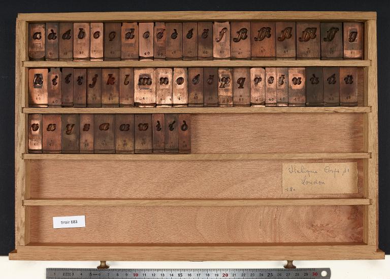 Tiroir de matrices : London corps 40
