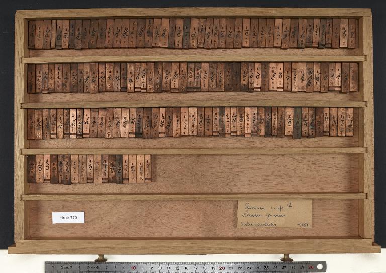 Tiroir de matrices : romain corps 7