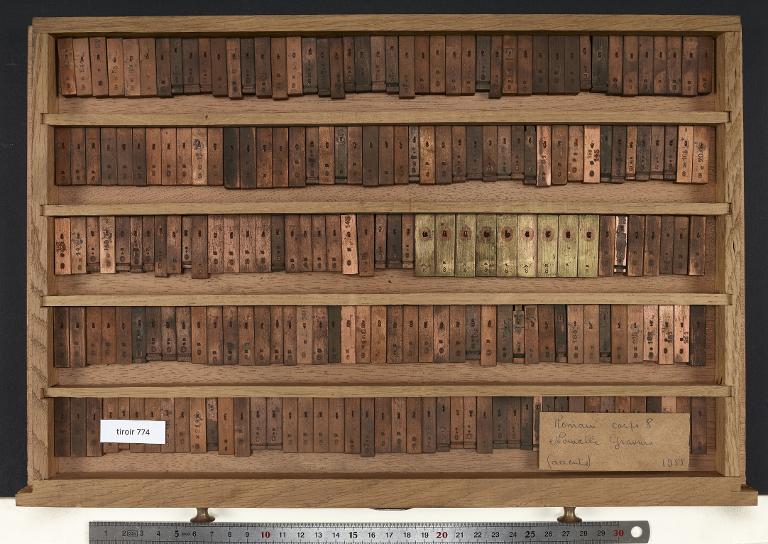 Tiroir de matrices : romain corps 8