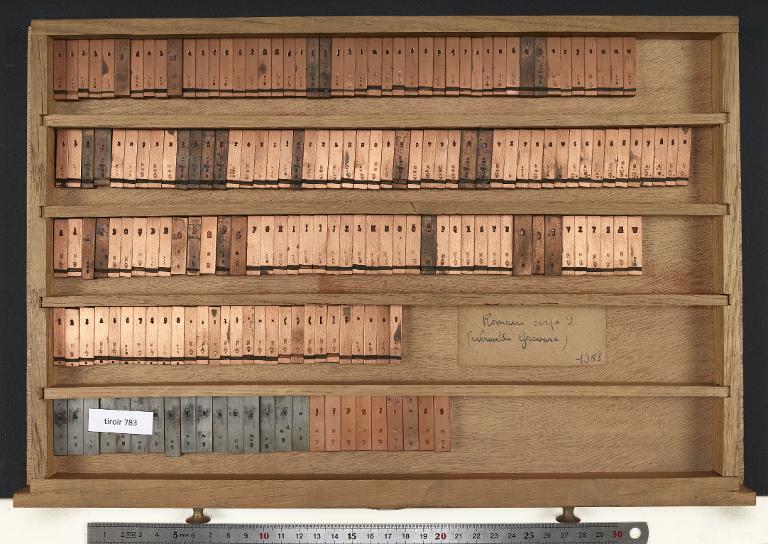 Tiroir de matrices : romain corps 9