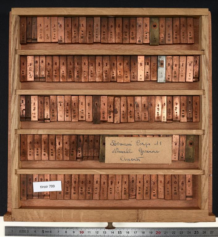 Tiroir de matrices : romain corps 11