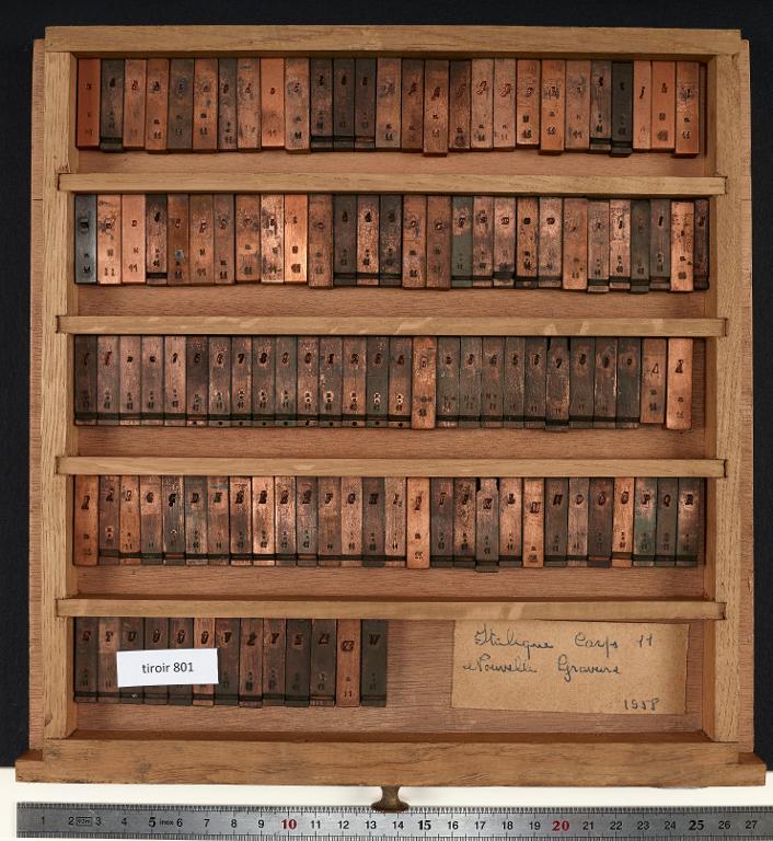 Tiroir de matrices : romain corps 11