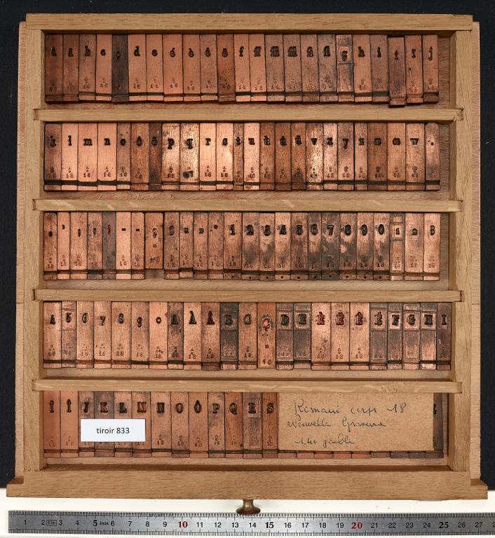 Tiroir de matrices : romain corps 18