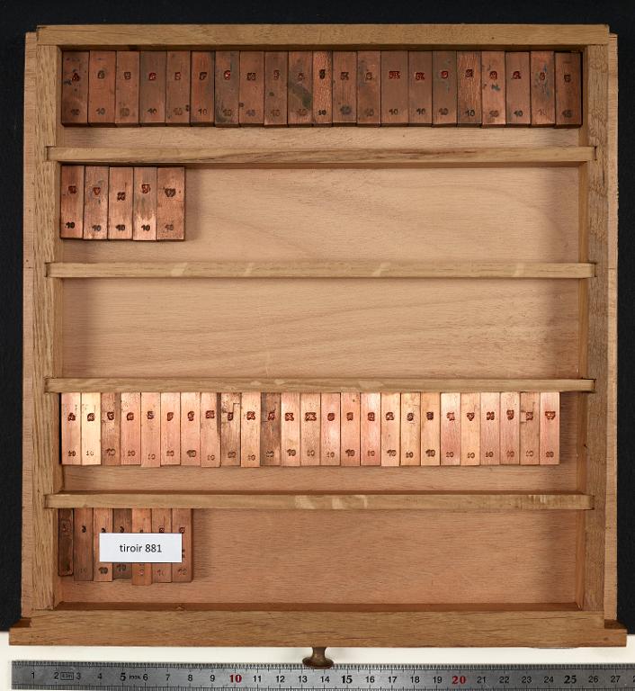 Tiroir de matrices : ronde