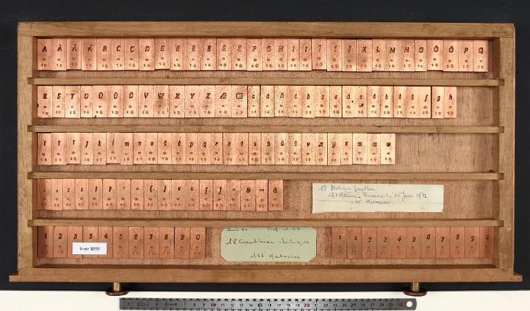 Tiroir de matrices : Gauthier corps 18